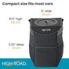 High Road StashAway Heavy Duty Car Trash Can with Rubber