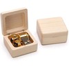 Mini Wooden Music Box 18 Note Wind Up Music Box
