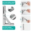Folding Shelf Brackets 12 Inch/30cm, 2PCS Heavy Duty Bracket for