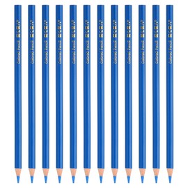 PATIKIL Medium Blue Colored Pencils Set,12 Pcs Oil Color Pencils Wooden Coloring Drawing Pencil for Artists Art Painting