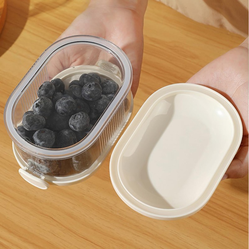 ZAAWUUT Spice Storage Box,Leakproof,Freezer Safe, Cereal Containers with Easy Lock