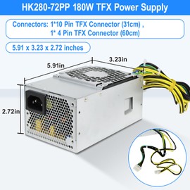 S-Union Upgraded 180W TFX Power Supply HK280-72PP Compatible with Lenovo M410 M415 S500 M510 S510 M510S M610 B415 Replaces PA-2181-2 FSP180-20TGBAB 54Y8971 00PC745 SP50H295253 PSU Power Supply