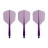 Condor Axe Neon Dart Flights Small Purple (Long)