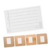 BESPORTBLE 35pcs Golf Score Tracker White Coated Paper Scoreboard for
