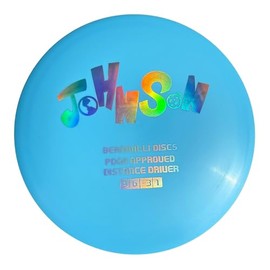 Bernoulli Recycled Plastic Disc Golf Driver | Silver Hot Stamp | 170-175 Gram | PDGA Approved (Light Blue)
