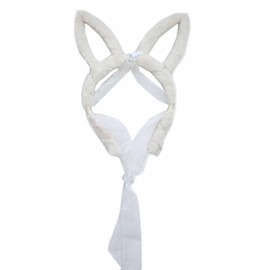 LERTREE Pet Bunny Ears Headband, Adjustable Plush Easter Costume Headwear Accessory for Dogs (Beige)