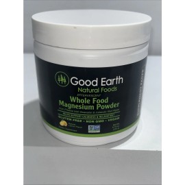 Unbranded Sealed Good Earth Whole Food Magnesium Powder Lemon Flavor, 70 Servings