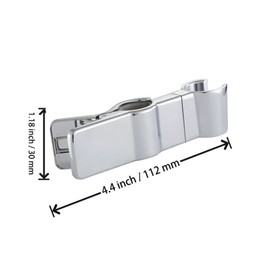 Adjustable Shower Head Holder for Slide Bar,Universal 20-25MM O.D, Rail Head Bracket Holder for Slide Bar Slider Clamp Bathroom Replacement