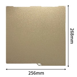 Yimaitong 256X268MM PEI Sheet for Anycubic Kobra 3/Combo/ACE Pro Flexible Spring Steel Build Plate Double Sided Textured Bed Board for 3D Printer Accessories Replacement (Gold)