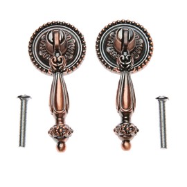 2Pcs Drawer Pull European Style Hanging Design Handle Cabinet Drawer Door Drop Pull Knobs