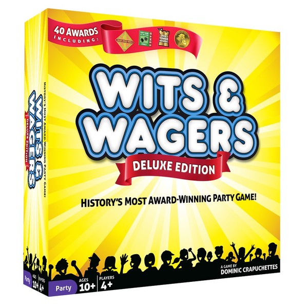 North Star Games Wits & Wagers: Deluxe Edition - The Ultimate Trivia Board Game for Adults and Teens, Friends and Family Game Night, Ages 10+ Party and Team Game, Perfect for Couples