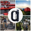 Holesto Plastic Carabiner - Tactical Carabiner Clip Black - Durable