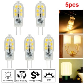 Unbranded 5PCS WARM WHITE G4 2W LED BULB CAPSULE LAMP REPLACE HALOGEN LIGHT LAMP DC12V