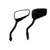 MotorToGo Small 3D Black Skull Hand Rear Motorcycle Mirrors for