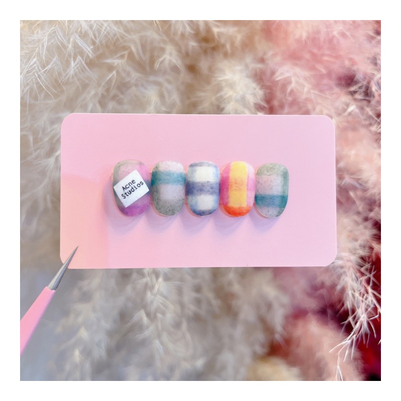 Cozy Acne sᴛ.Handmade Nail Tips - Petit Coffin / 포근한