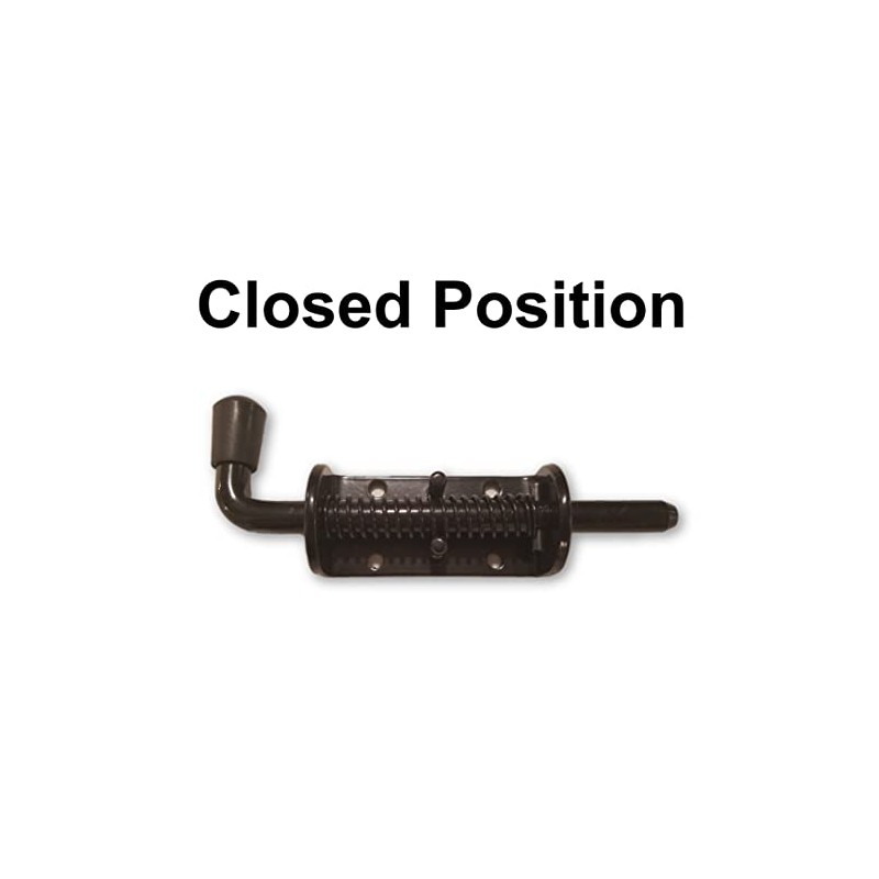 Heavy Duty Spring Latch Bolt, 1/2" Pin Shed, Barn, Chicken