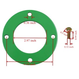 Lelecar Mower Deck Spindle Reinforcement Ring for John Deere 42" Mower D100 D110 D130 D140 D160 LA100 LA105 LA110 LA115 LA120 LA125 LA130 LA140 LA145 LA155 LA165 X110 X120 X140 L100 L110(Set of 1)