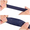 Aibole 25Ft-3/8 Balck＆Blue Cable Management Cord Protector Braided Wire Loom