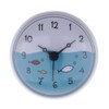 VANKOA Shower Bathroom Wall Suction Clock Waterproof Time Display Home