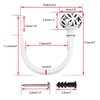 BSTKEY Set of 2 Coin Lantern Curtain Hooks Drapery Holdbacks,
