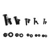 Vikye Tornillos multifunción Negro/Blanco Kit de Tornillo y Tuerca Industrial,
