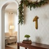 WOPARTY Decorative Gold Giraffe Head Wall Mount with Glasses, Resin