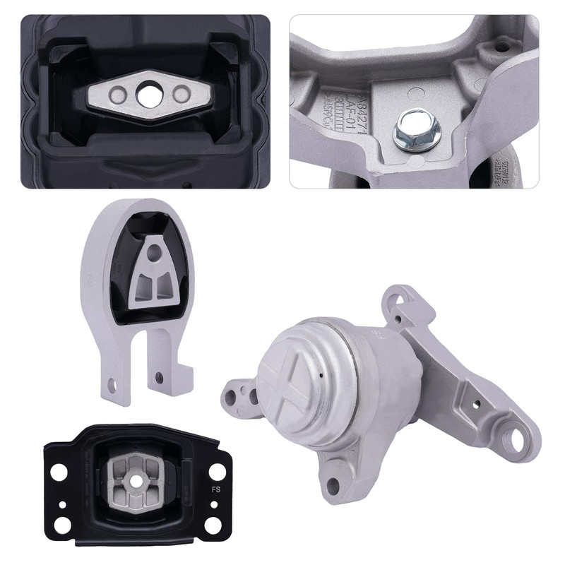NTINGDE 3PCS Engine Motor & Trans Mount Set Compatible with