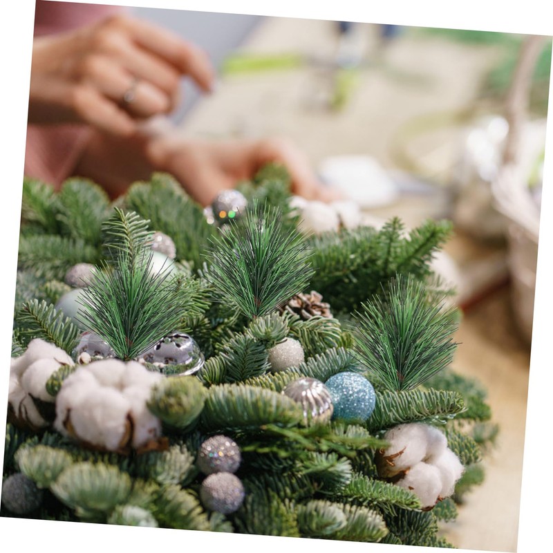 ULTECHNOVO 24Pcs Artificial Christmas Tree Ornaments Simulation Pine Branches for