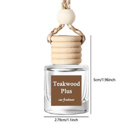 Car Air Freshener Hanging Diffuser, Liquid Fragrance Freshener for Cars & Vehicles, Long-Lasting Scent Eliminator:_Clear_Vanilla Cream