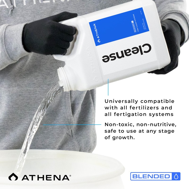 Athena Blended Cleanse, Plant-Safe Descaler for Hydroponic Systems, Descaler Solution,