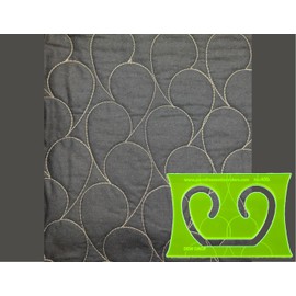 Parrs Dew Drop Free Motion Quilting Ruler for Domestic Machines