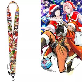 Unbranded Cute Kawaii Naruto Shippuden Characters Christmas Style Anime Keychain Lanyard