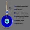 BCS X-Large Evil Eye Wall Decor 5.2'' Blue Glass Turkish