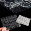 MOLILON 480pcs Nail Adhesive Tabs Transparent Waterproof Breathable Jelly Glue