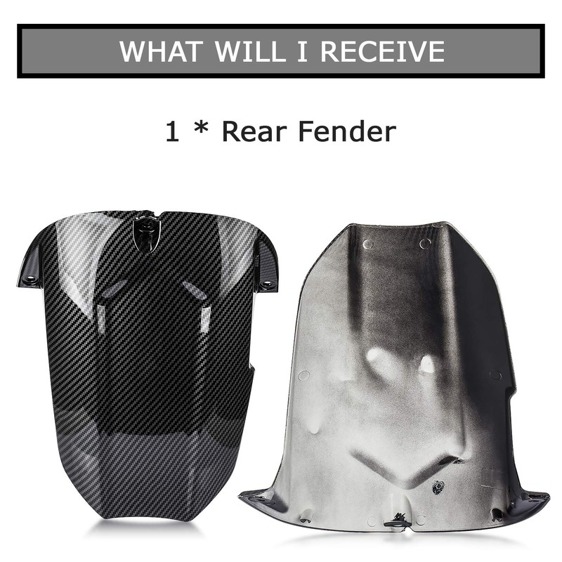 PSLER Rear Mudguard Tire Hugger for YZF R6 2003-2005 and