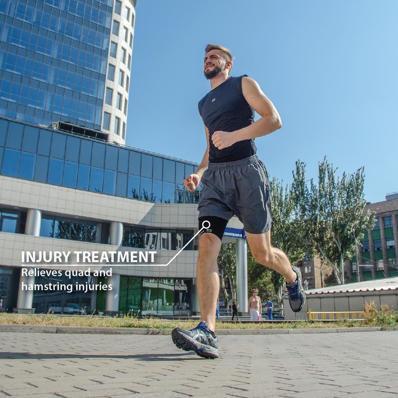 Zensah Thigh Compression Sleeve - Support for Pulled Hamstring, Quad