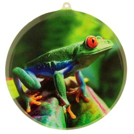 Grimm Colorful Frog Acrylic Suncatcher Window Ornament, 3 1/2 Inch