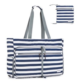 G4Free Extra Large Beach Tote Bags Foldable Beach Bag with Zipper, Sandproof Beach Bag Waterproof Pool Bag