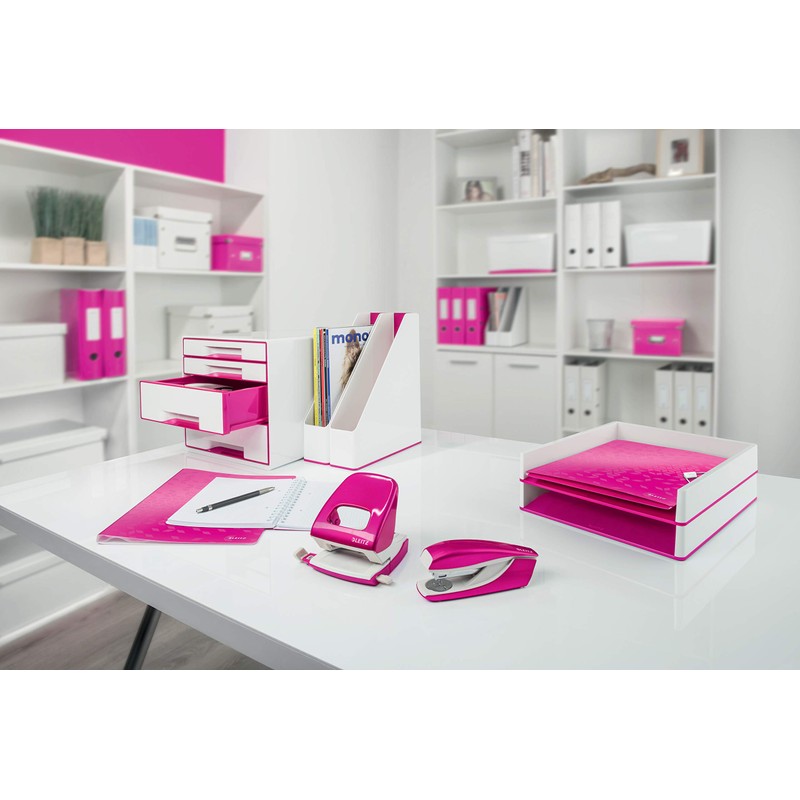 Leitz Active Hole Punch - Pink