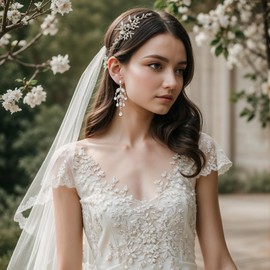 Clearine Beautiful Shiny Rhinestone Drop Marquise Cluster Chandelier Long Dangle Earrings for Women Wedding Party Prom Jewellery, Crystal