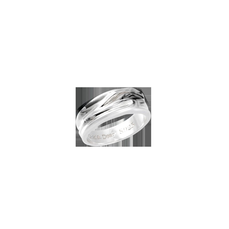 [D.Silver] Silver 925 Ocean Symphony Ring Silver M (No. 13)
