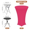 QUARKZMAN Pack of 2 Round Cocktail Tablecloth, 32 x 43