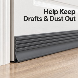 Door Bottom Draft Stopper – 39.37-Inch Self-Adhesive Rubber Seal Strip