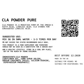 CLA Powder Conjugated Linoleic Acid 100g Rapid Strength