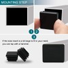Square Tubing End Cap Black Plastic Rectangle Plugs Tubing Post
