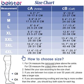 Beister Closed Toe Knee High Calf Compression Socks for Women & Men, Firm 20-30 mmHg Graduated Support for Varicose Veins, Edema, Flight, Pregnancy,Black, Small
