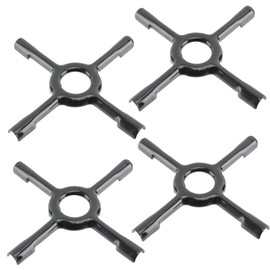spares2go Universal Gas Stove Ceramic Pan Support Moka Coaster Stand (Small, 130mm, 4 Pack)