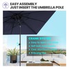 walnest 10 x 6.5 FT Double Top Patio Outdoor Umbrella,