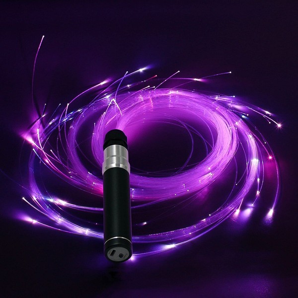 Dance Whip LED Fiber Optic Whip 6ft Rechargeable Pixel Whip