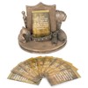 Dicksons Bronzetone Full Armor Scripture 3 x 4 Resin Decorative